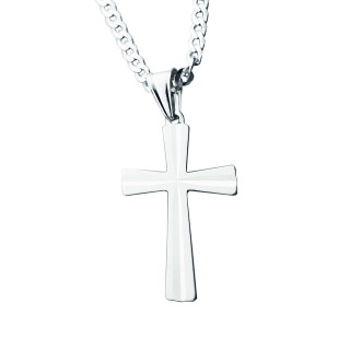 copy of Srebrny komplet naszyjnik łańcuszek rombo zawieszka Archanioł Michał