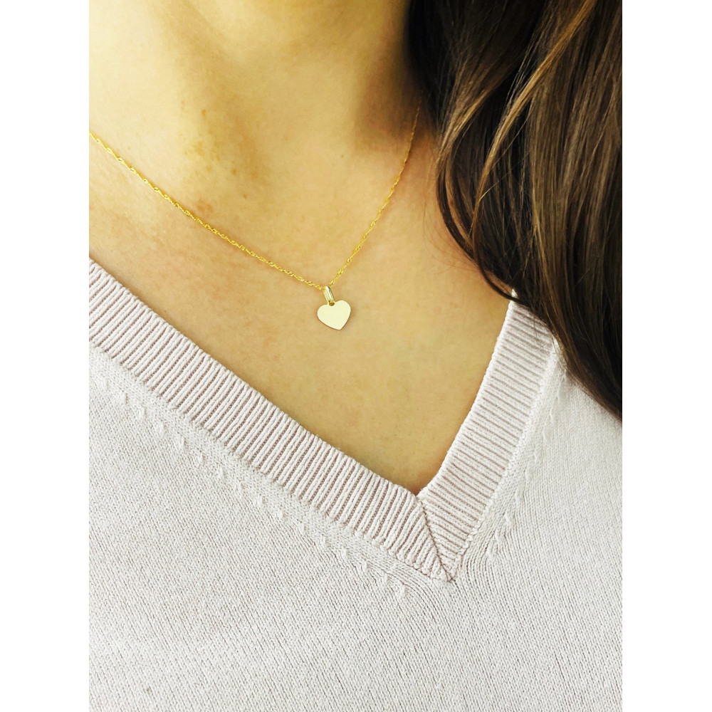 Anhänger Herz Kettenanhänger Gelbgold Goldanhänger 585er 14KT