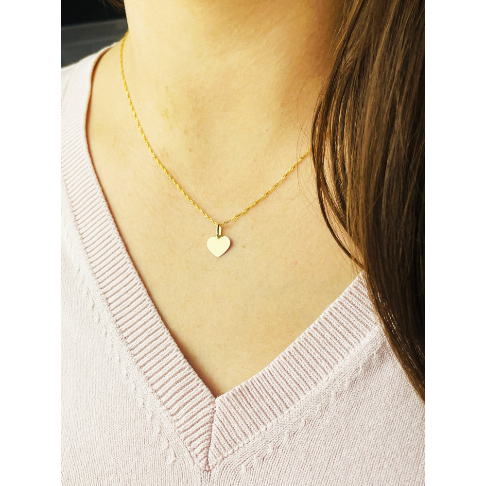 Anhänger Herz Kettenanhänger Gelbgold Goldanhänger 585er 14KT