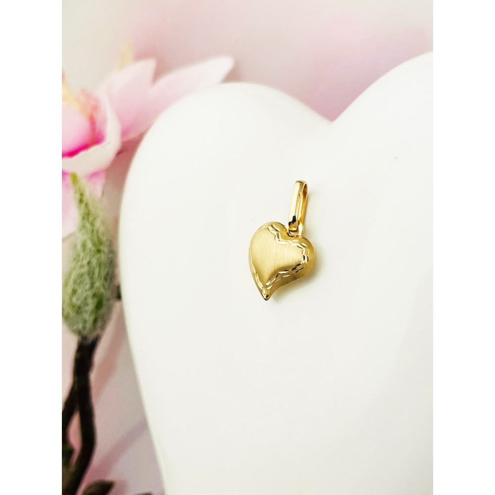 Anhänger Herz Kettenanhänger Gelbgold Goldanhänger 585er 14KT