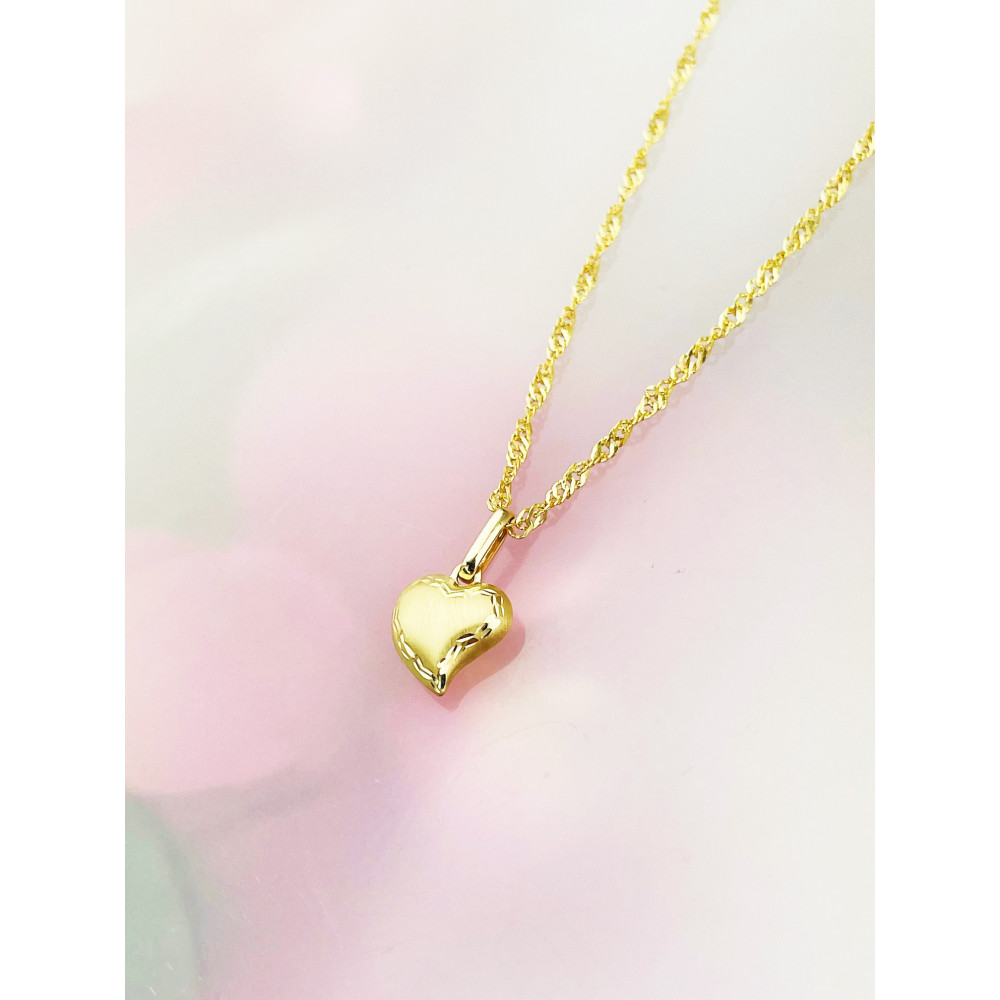 Anhänger Herz Kettenanhänger Gelbgold Goldanhänger 585er 14KT