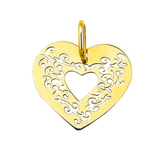 Anhänger Kettenanhänger Gelbgold Goldanhänger Herz Gold 585er 14KT