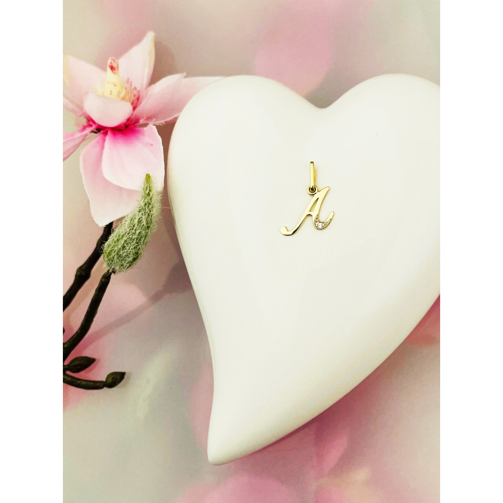 copy of Złoty wisiorek zawieszka rozeta ażurowa