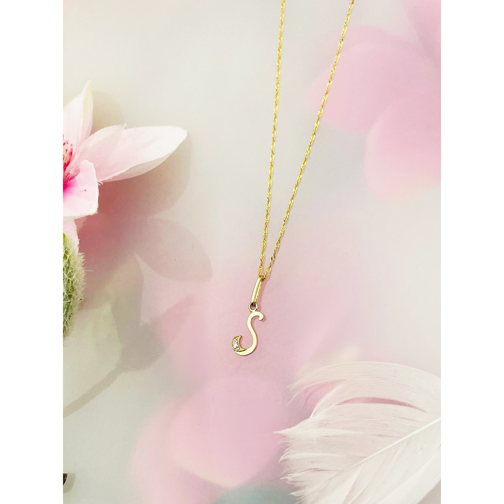 copy of Złoty wisiorek zawieszka rozeta ażurowa