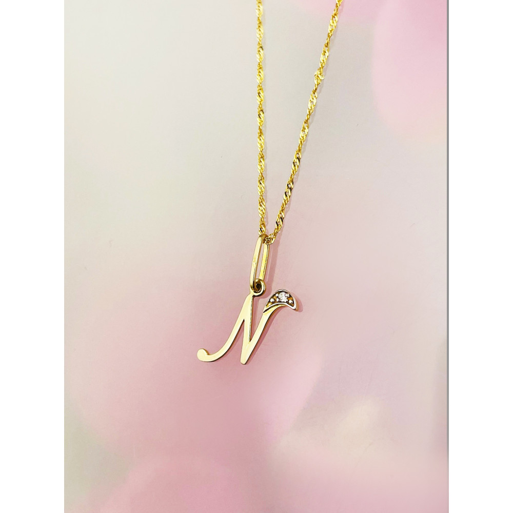 copy of Złoty wisiorek zawieszka rozeta ażurowa