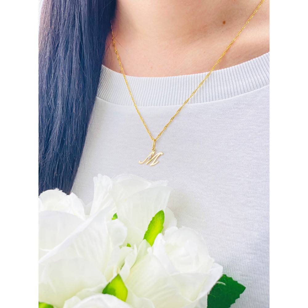 copy of Złoty wisiorek zawieszka rozeta ażurowa