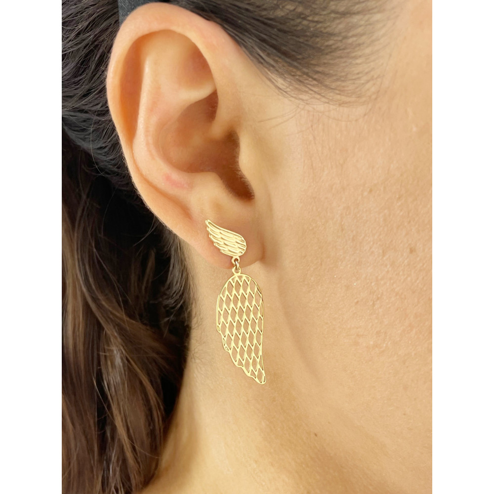 copy of Złote kolczyki wiszące patyczki