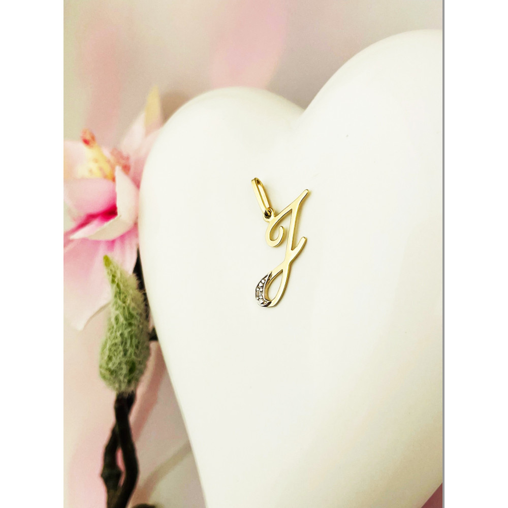 copy of Złoty wisiorek zawieszka rozeta ażurowa