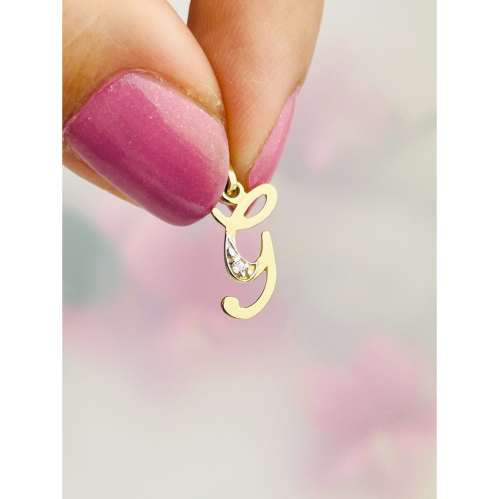 copy of Złoty wisiorek zawieszka rozeta ażurowa