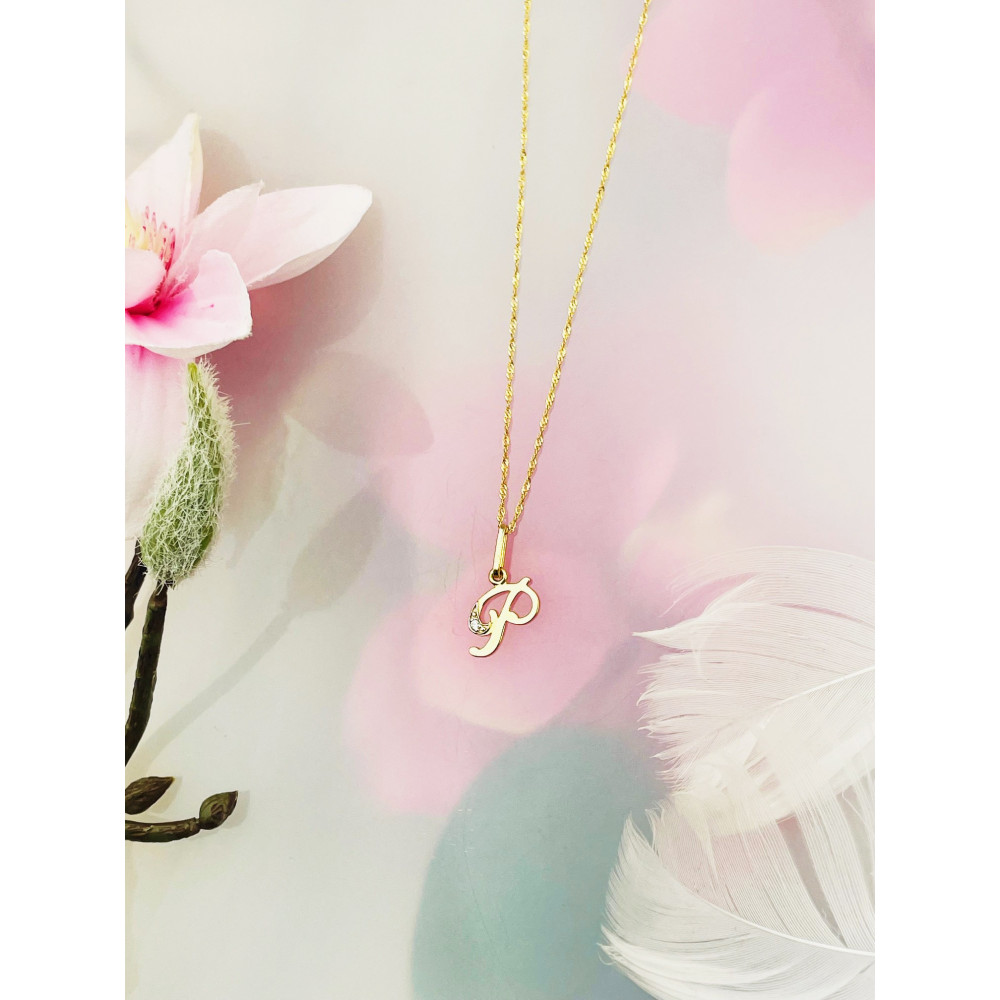 copy of Złoty wisiorek zawieszka rozeta ażurowa