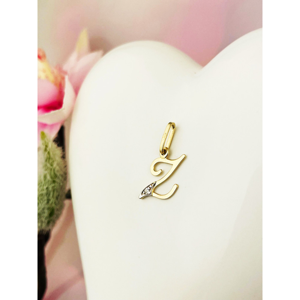 copy of Złoty wisiorek zawieszka rozeta ażurowa