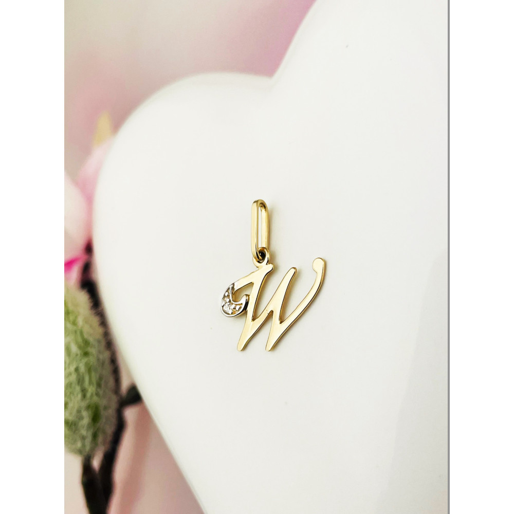 copy of Złoty wisiorek zawieszka rozeta ażurowa