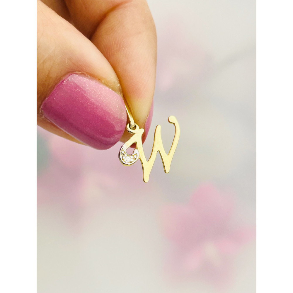 copy of Złoty wisiorek zawieszka rozeta ażurowa