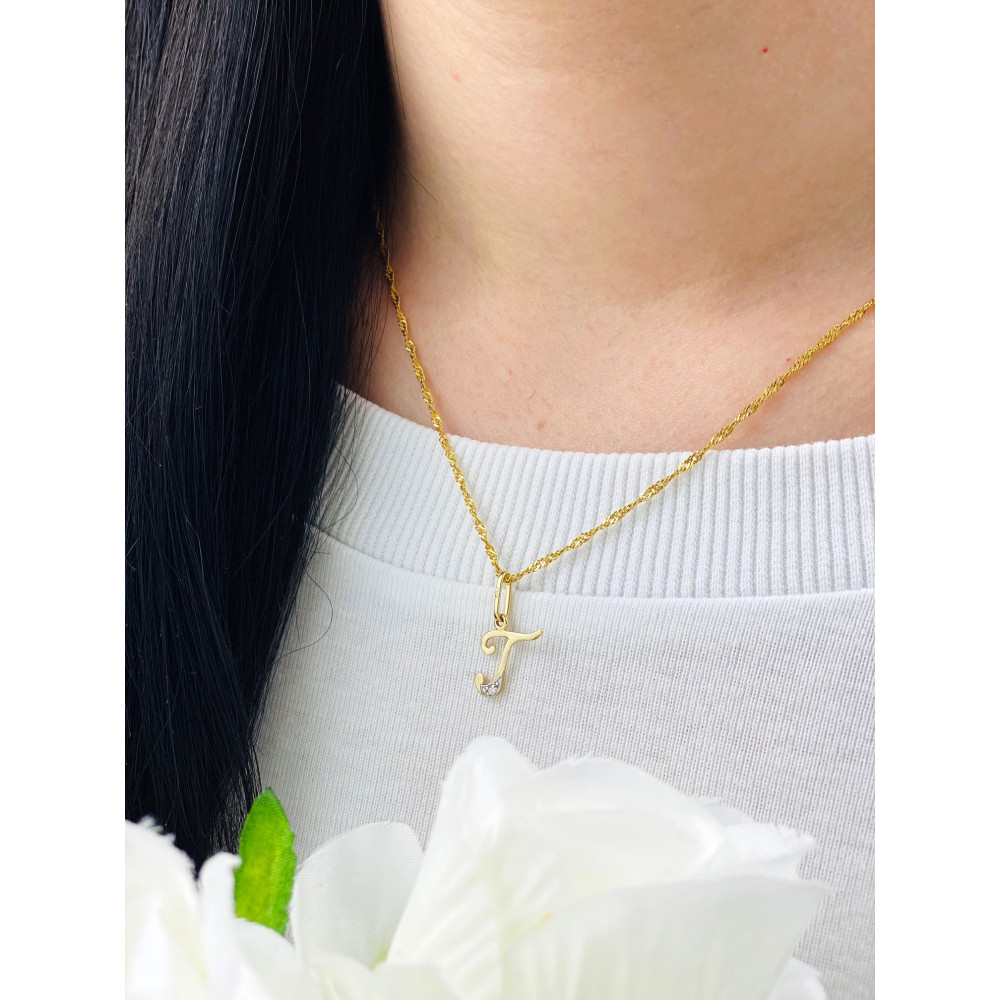 copy of Złoty wisiorek zawieszka rozeta ażurowa