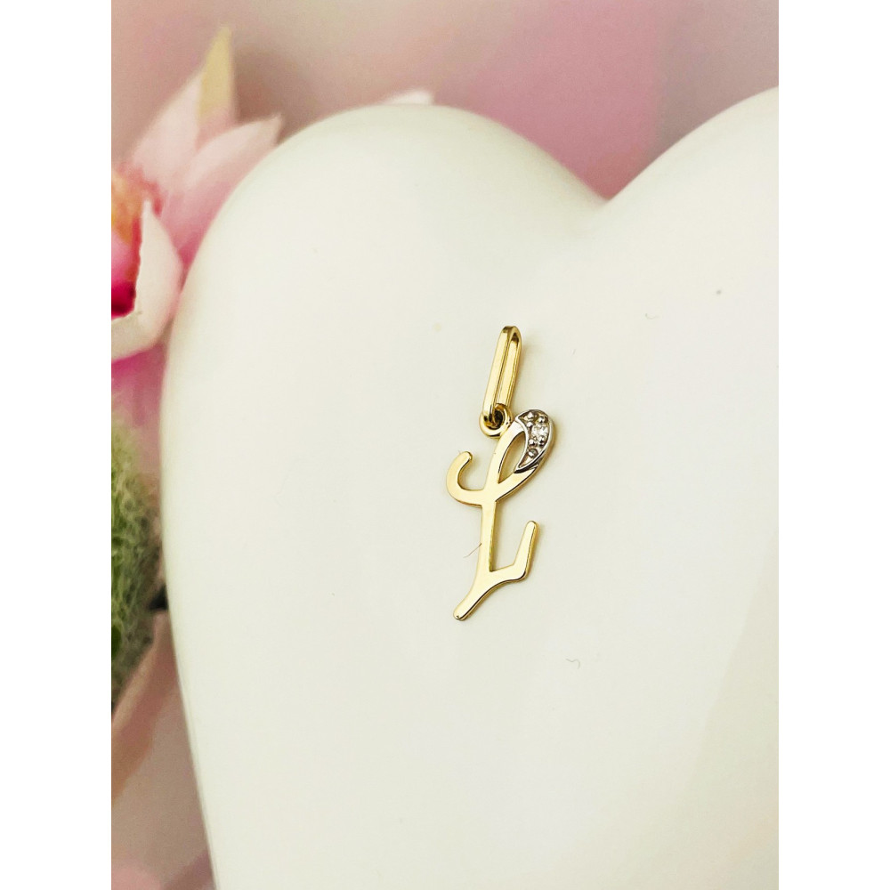 copy of Złoty wisiorek zawieszka rozeta ażurowa