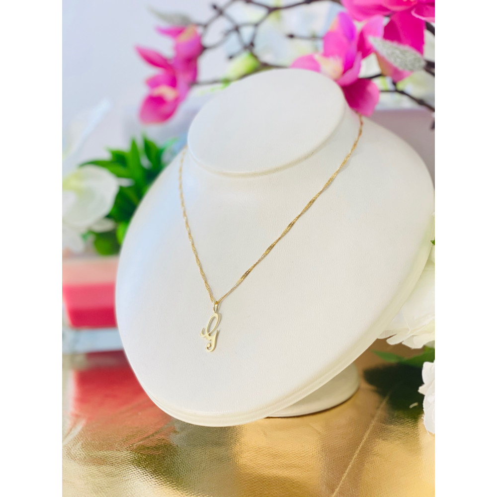 Anhänger Buchstabe G Kettenanhänger Gold Goldanhänger