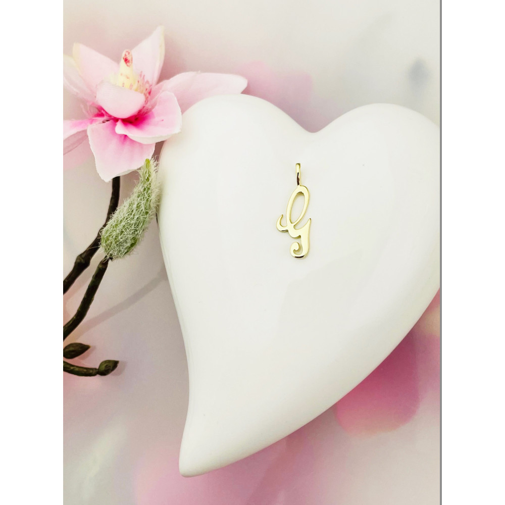 Anhänger Buchstabe G Kettenanhänger Gold Goldanhänger