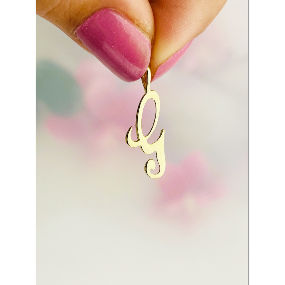 Anhänger Buchstabe G Kettenanhänger Gold Goldanhänger