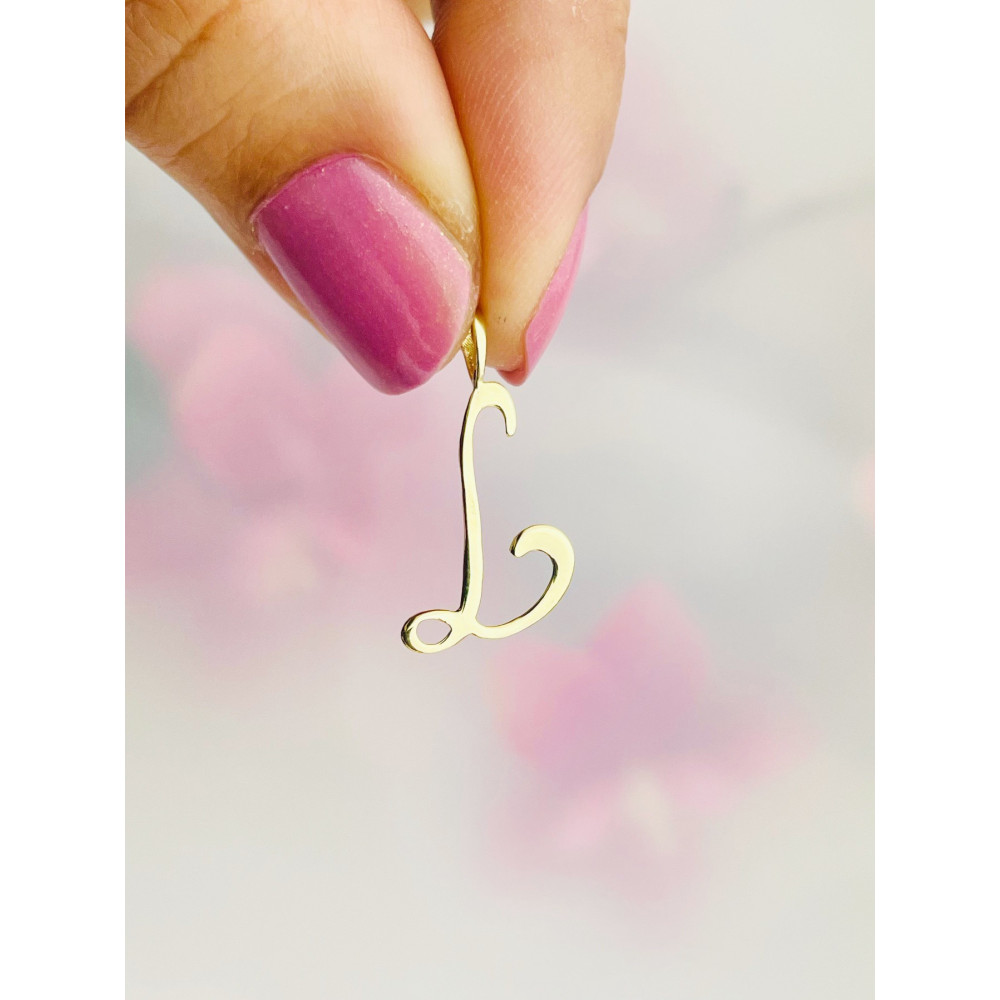 copy of Złoty wisiorek zawieszka rozeta ażurowa