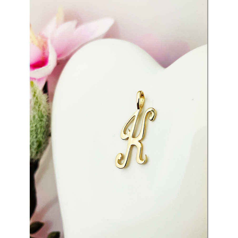 copy of Złoty wisiorek zawieszka rozeta ażurowa