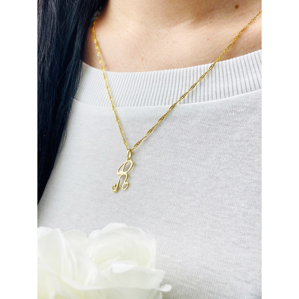 copy of Złoty wisiorek zawieszka rozeta ażurowa