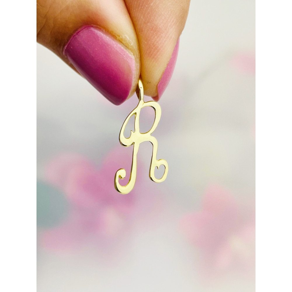 copy of Złoty wisiorek zawieszka rozeta ażurowa