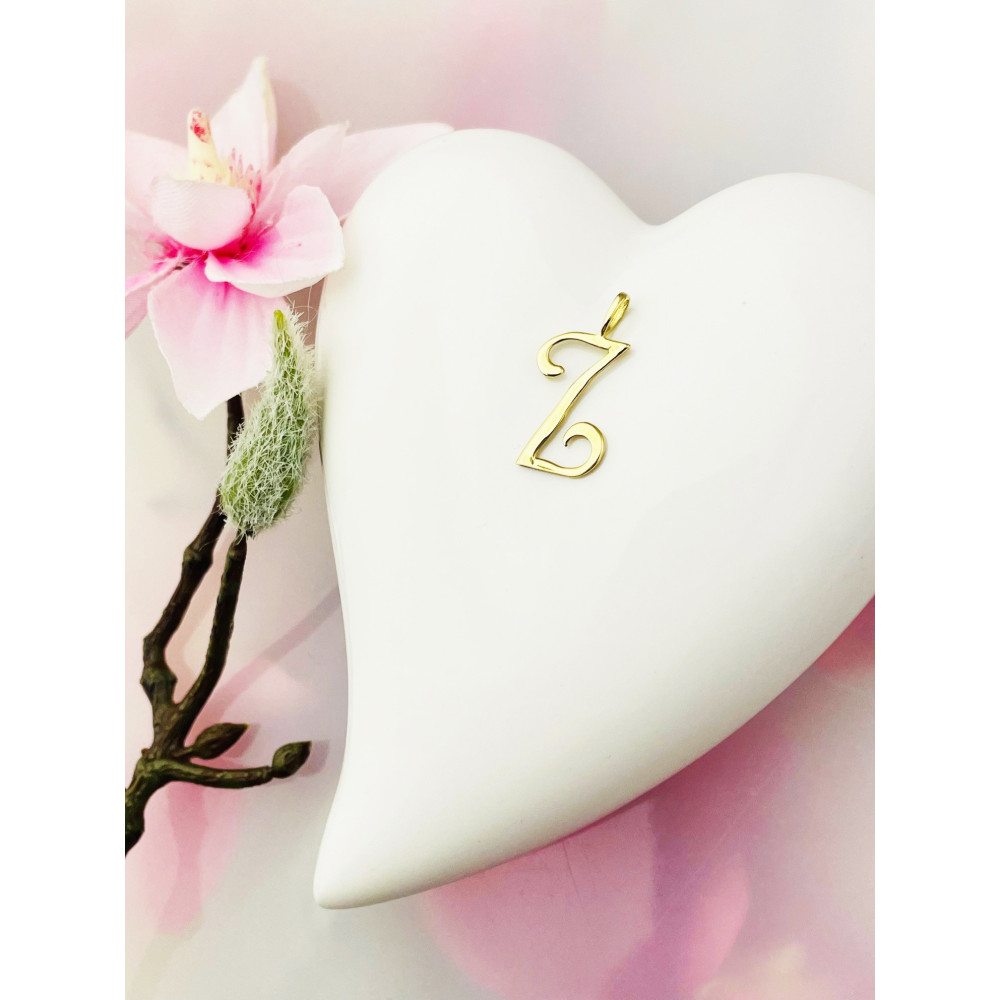 copy of Złoty wisiorek zawieszka rozeta ażurowa