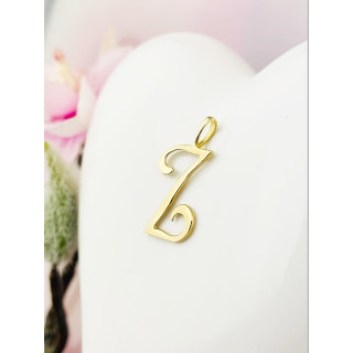 Anhänger Buchstabe Z Kettenanhänger Gold Goldanhänger