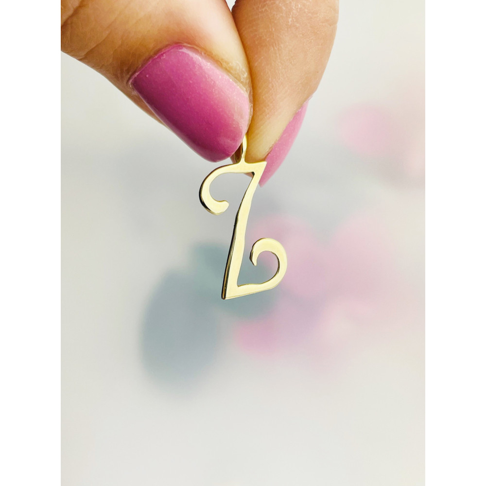 Anhänger Buchstabe Z Kettenanhänger Gold Goldanhänger