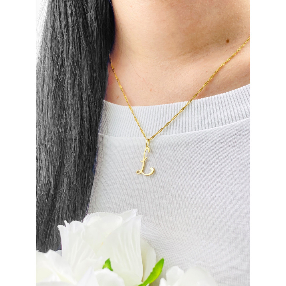 copy of Złoty wisiorek zawieszka rozeta ażurowa