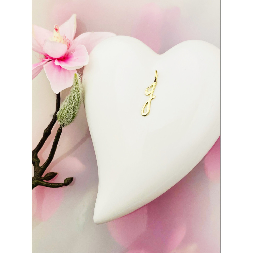 Anhänger Buchstabe J Kettenanhänger Gold Goldanhänger