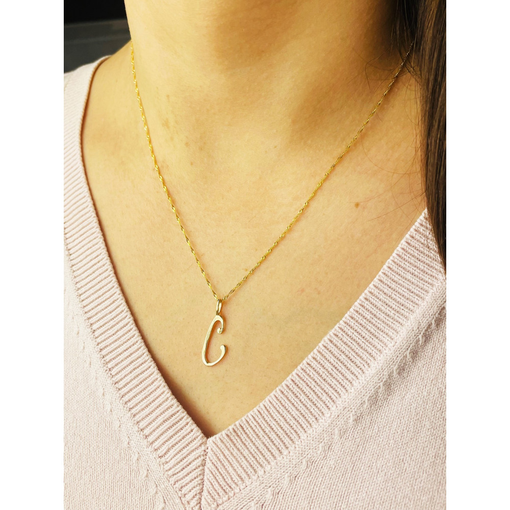 copy of Złoty wisiorek zawieszka rozeta ażurowa