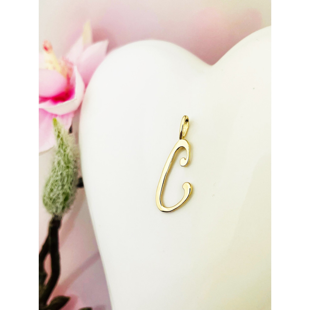 copy of Złoty wisiorek zawieszka rozeta ażurowa