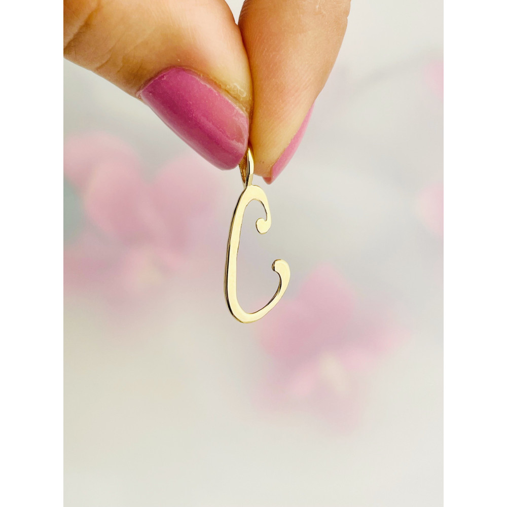 copy of Złoty wisiorek zawieszka rozeta ażurowa