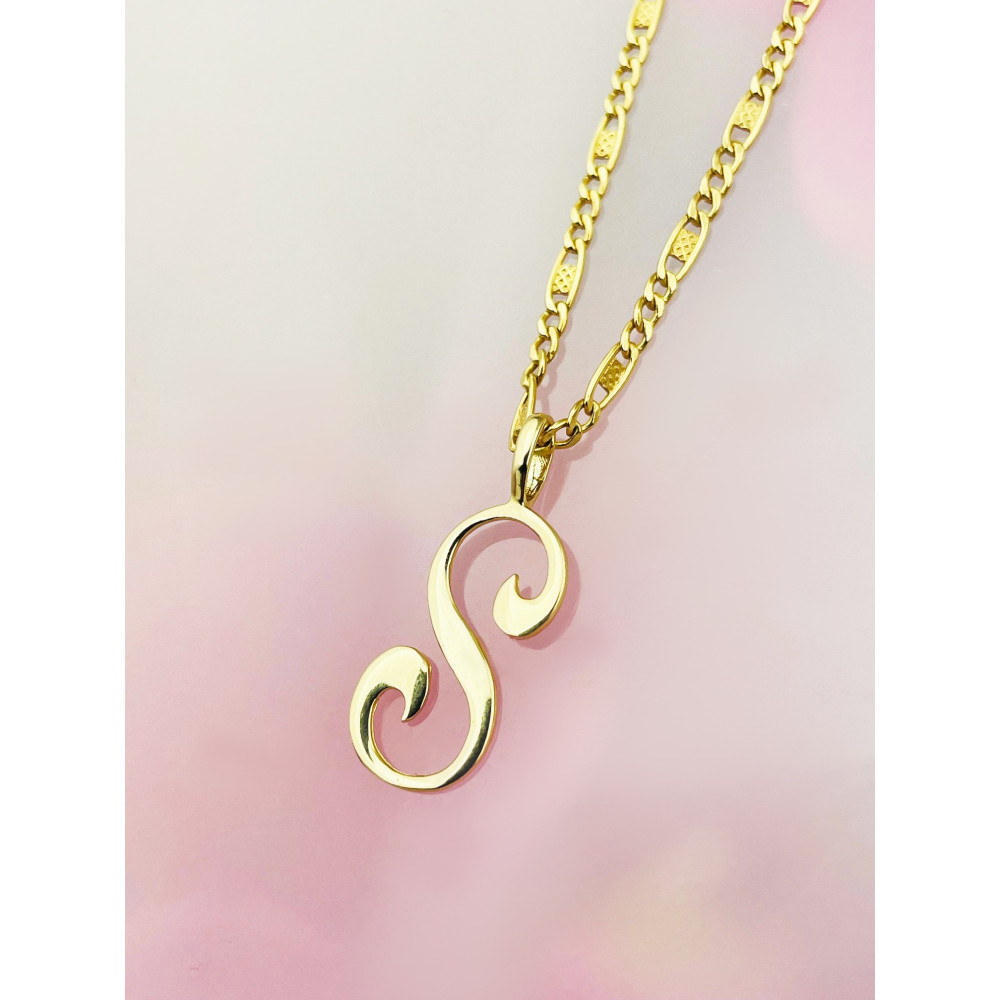 copy of Złoty wisiorek zawieszka rozeta ażurowa