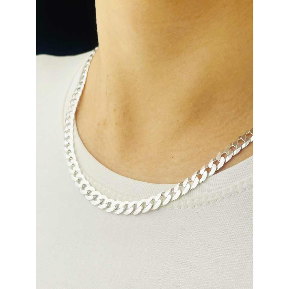 925 Silber Halskette Panzerkette