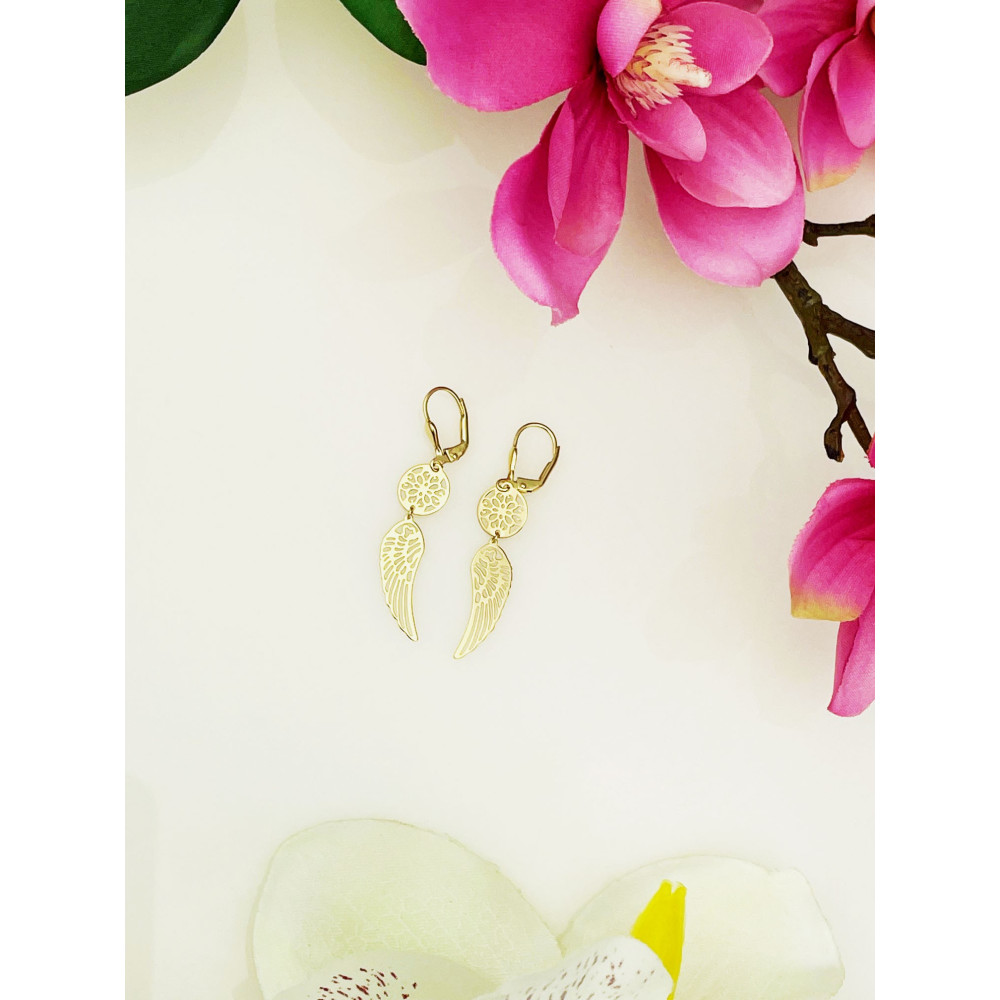 copy of Złote kolczyki wiszące patyczki