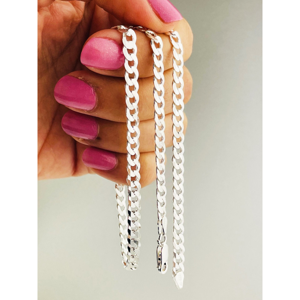 925 Silber Halskette Panzerkette