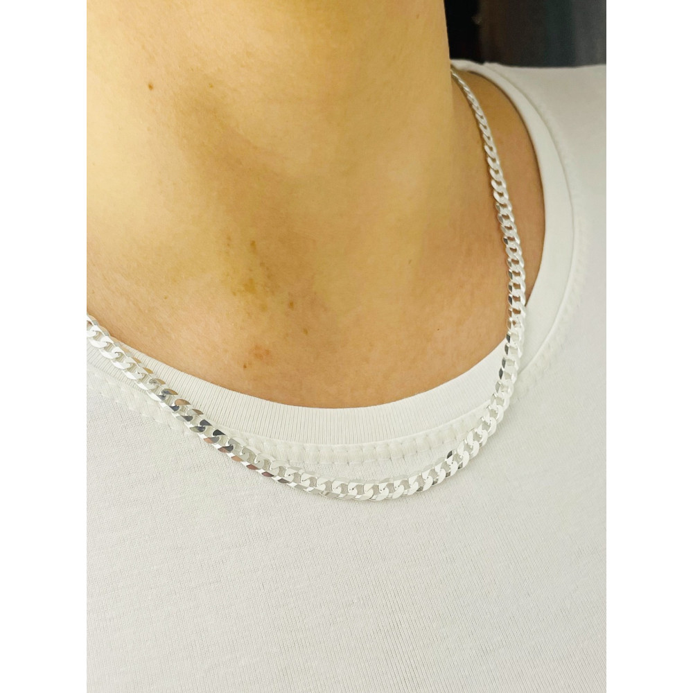 Srebrny łańcuszek pancerka