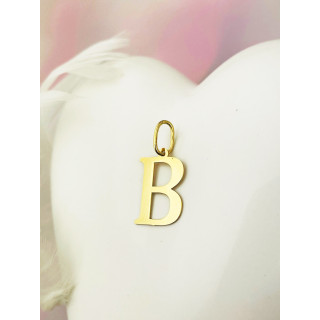 Anhänger Buchstabe B Kettenanhänger Goldanhänger 14KT Gelbgold