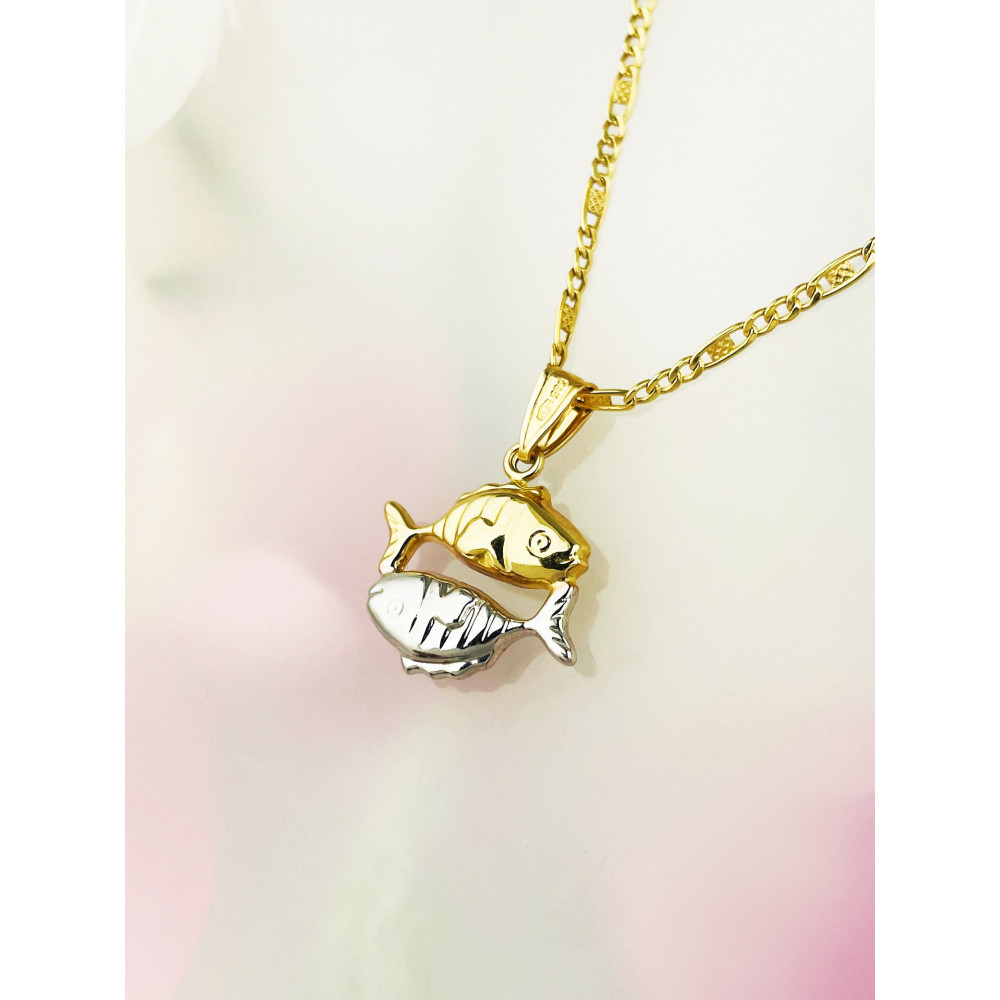 copy of Złoty wisiorek zawieszka rozeta ażurowa