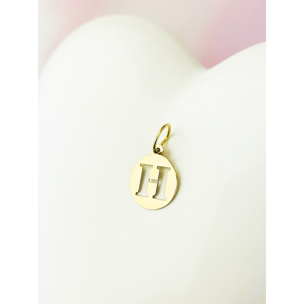 copy of Złoty wisiorek zawieszka rozeta ażurowa