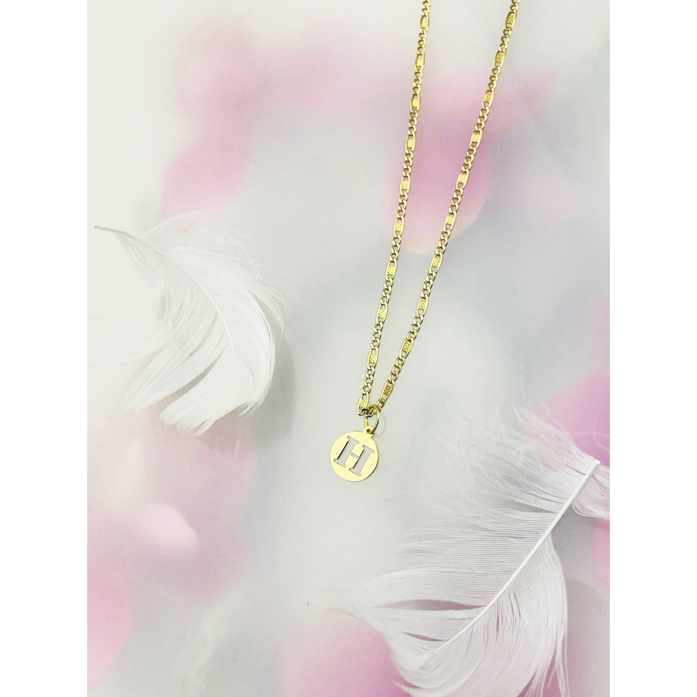 Anhänger Buchstabe H Kettenanhänger Gold Goldanhänger