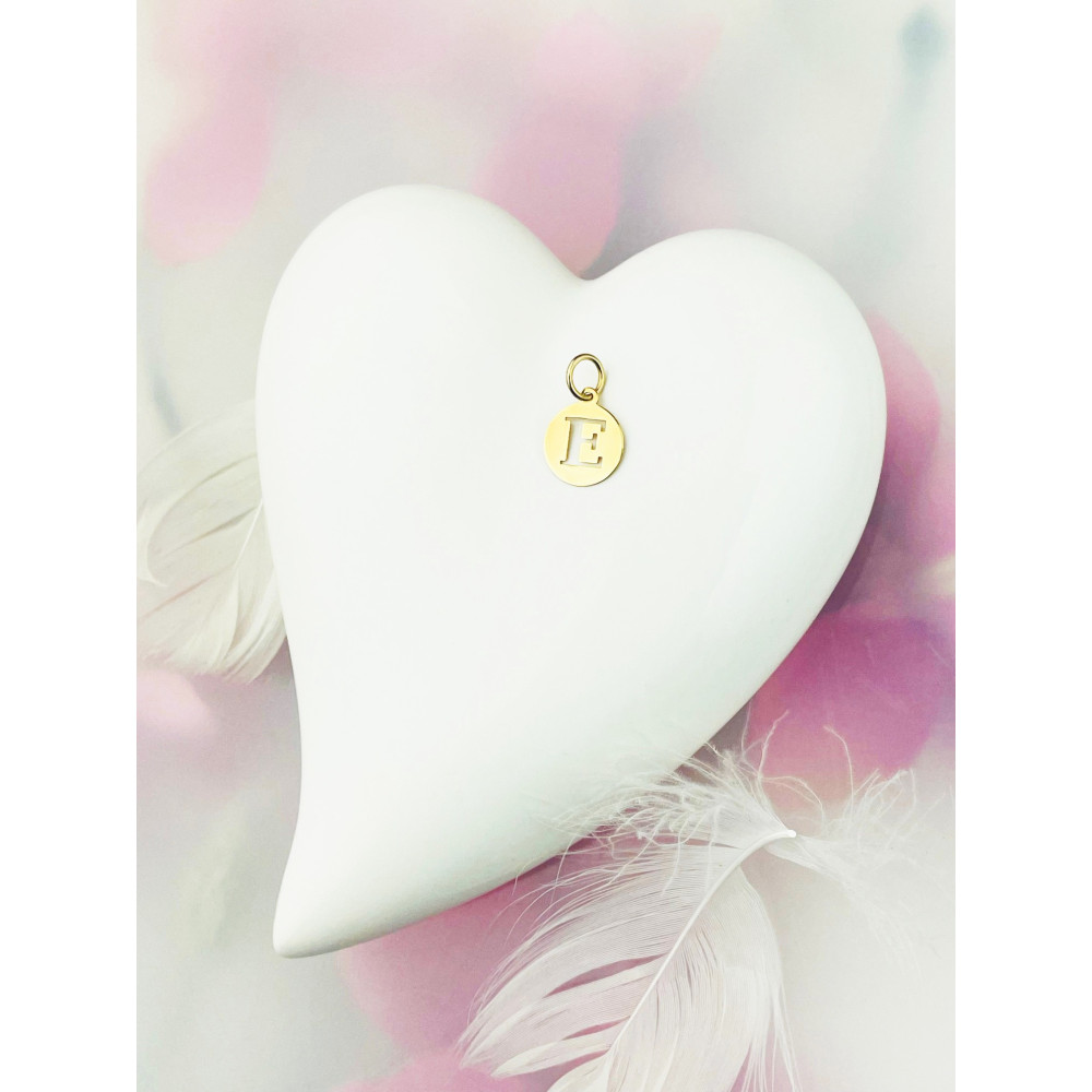 Anhänger Buchstabe E Kettenanhänger Gold Goldanhänger