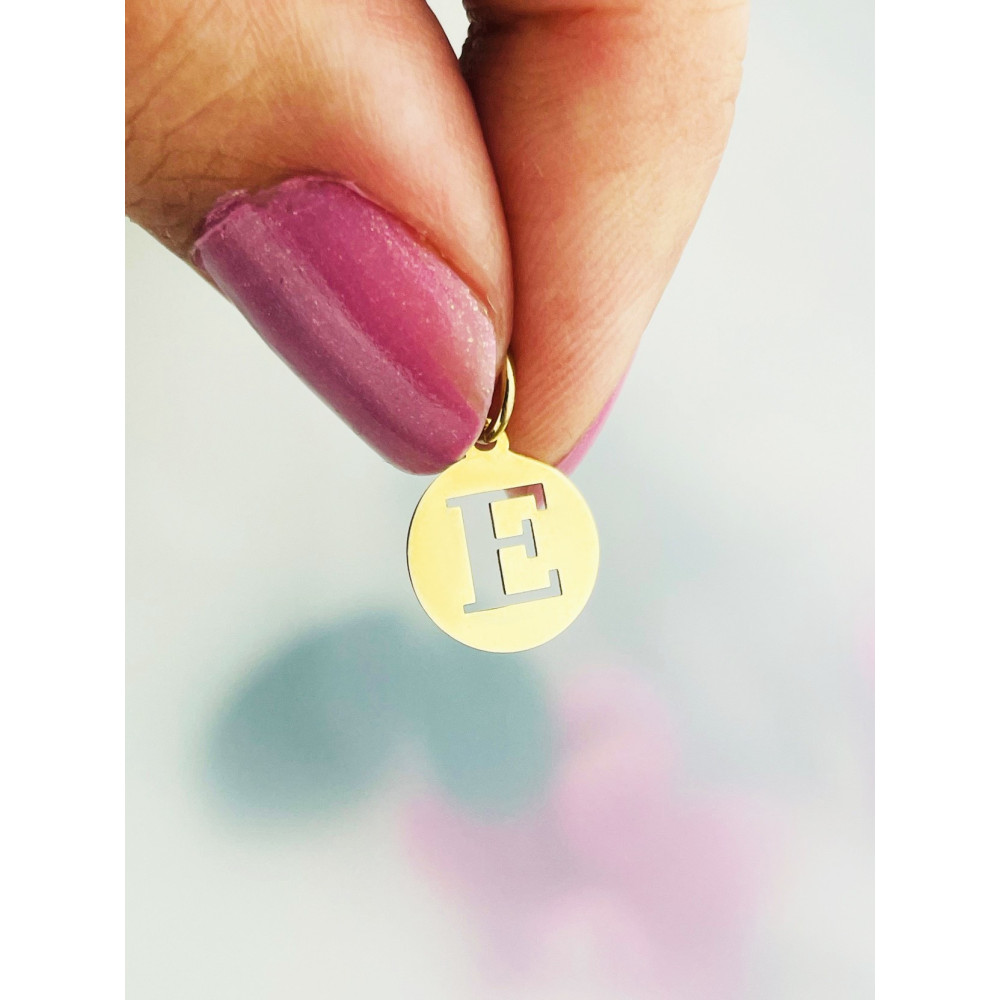 Anhänger Buchstabe E Kettenanhänger Gold Goldanhänger
