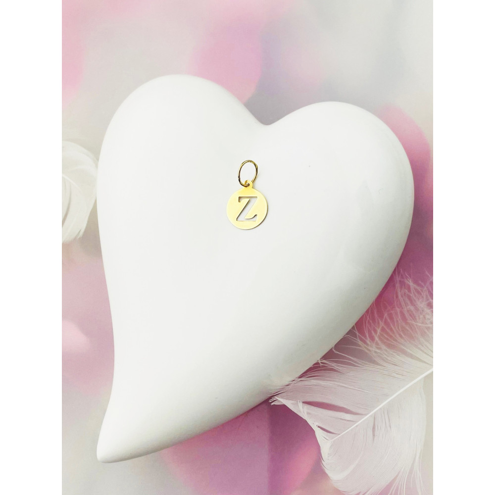 copy of Złoty wisiorek zawieszka rozeta ażurowa