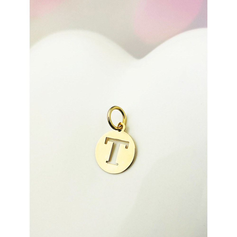 copy of Złoty wisiorek zawieszka rozeta ażurowa