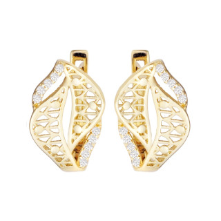 Gold Ohrringe Mit Zirkonia Ohrhänger Ohrstecker Ohrschmuck Gelbgold