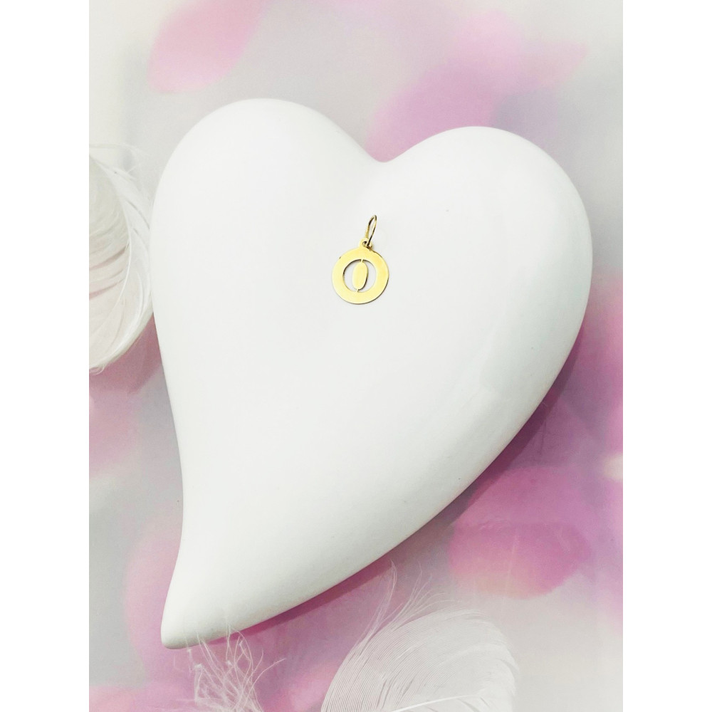 copy of Złoty wisiorek zawieszka rozeta ażurowa