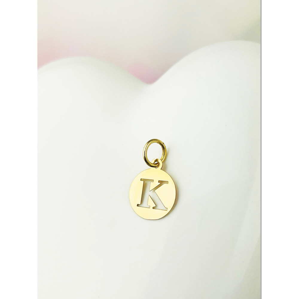 copy of Złoty wisiorek zawieszka rozeta ażurowa